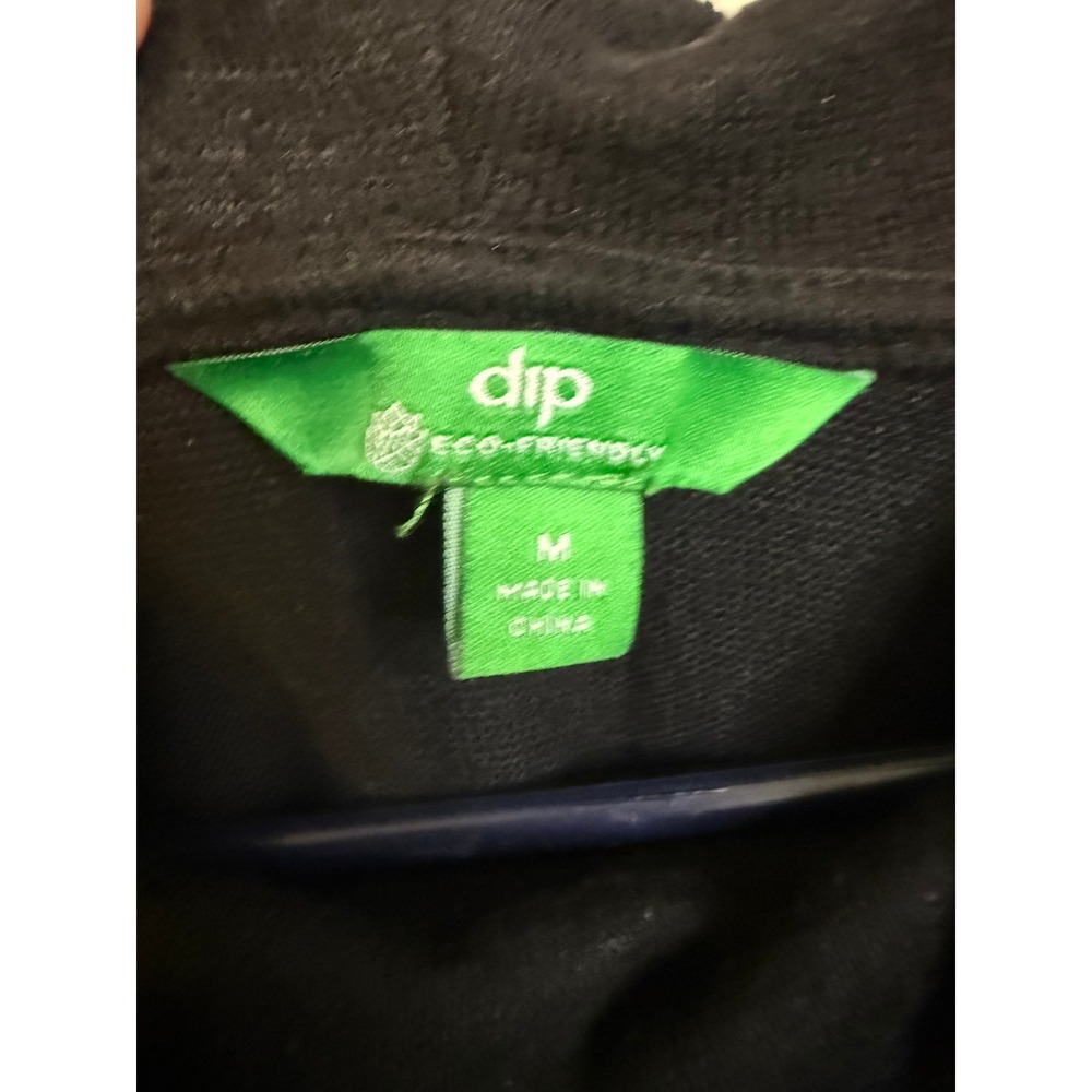 Dip Cowl Neck Top Womens Medium Black Excellent Eco-Friendly Long Sleeve Knit - Picture 2 of 6